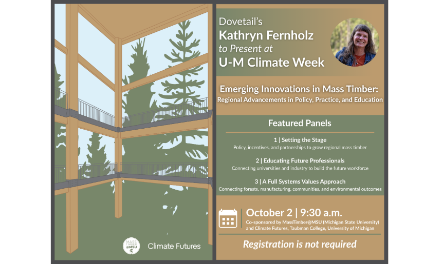 Kathryn Fernholz to Present at Emerging Innovations in Mass Timber: Regional Advancements in Policy, Practice, and Education
